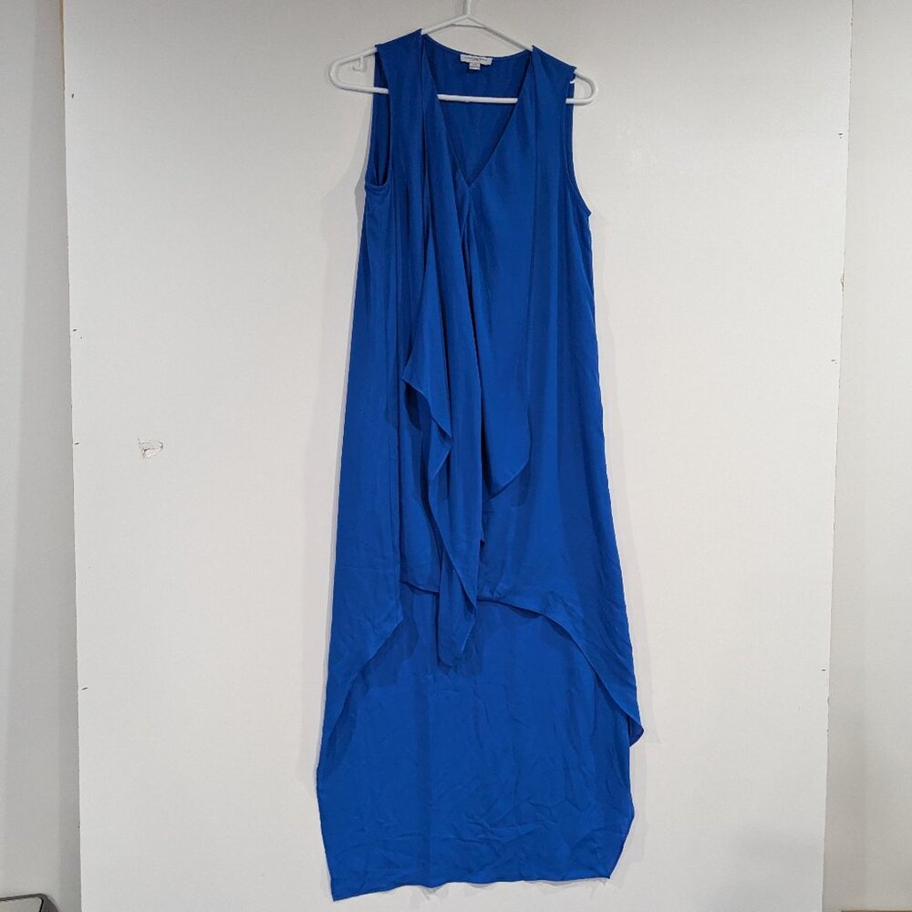 Carolina Belle Sleeveless High Low Dress Royal Blue Size Small